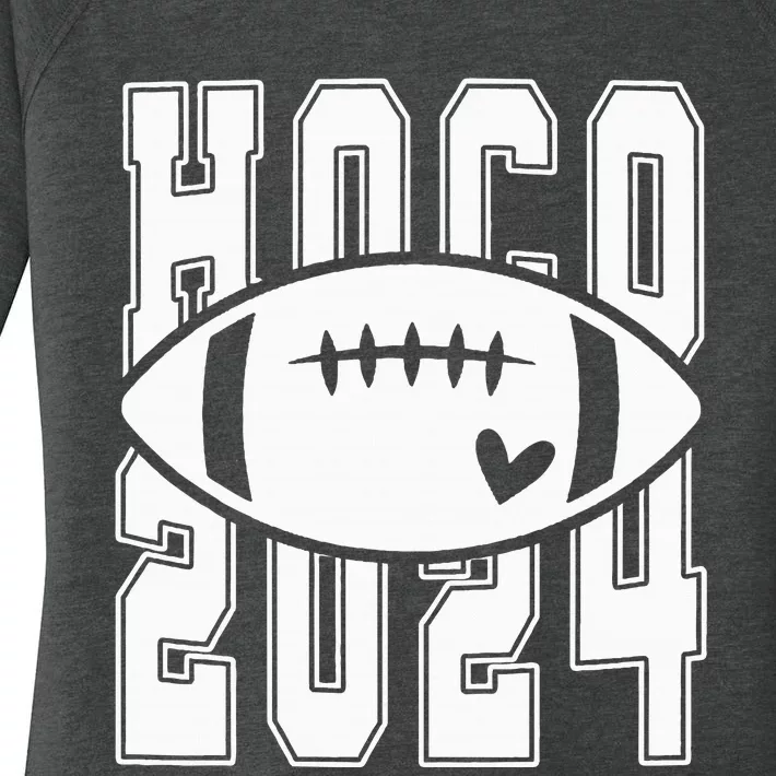 Hoco 2024 Homecoming Funny Football Women's Perfect Tri Tunic Long Sleeve Shirt