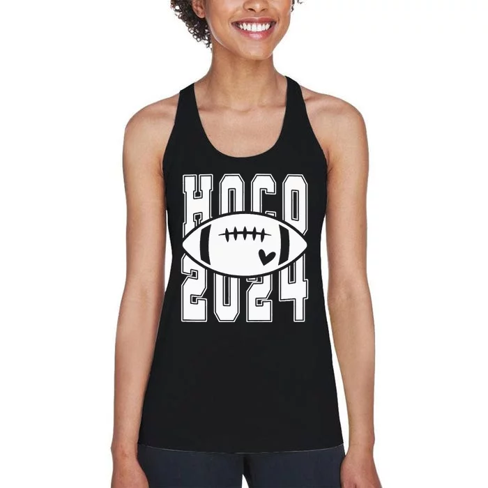 Hoco 2024 Homecoming Funny Football Women's Racerback Tank