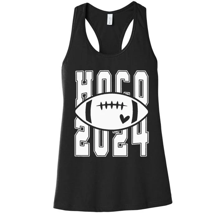 Hoco 2024 Homecoming Funny Football Women's Racerback Tank