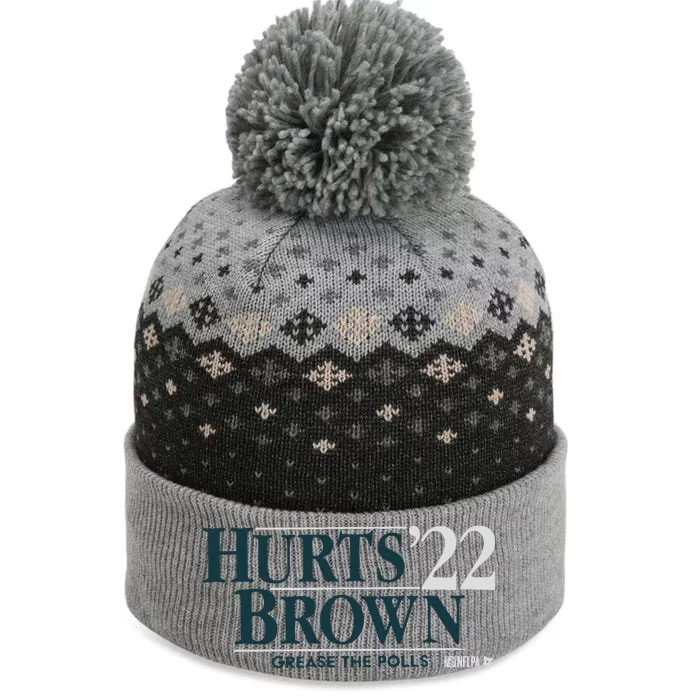 Hurtsbrown ’22 Jalen Hurts The Baniff Cuffed Pom Beanie