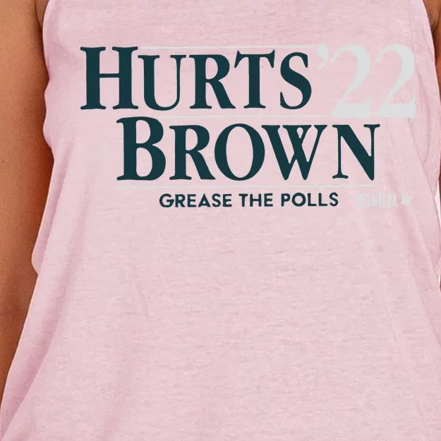 Hurtsbrown ’22 Jalen Hurts Women's Knotted Racerback Tank