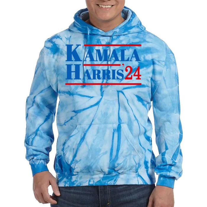 Harris 2024 Kamala Harris 2024 Elections American Flag Tie Dye Hoodie