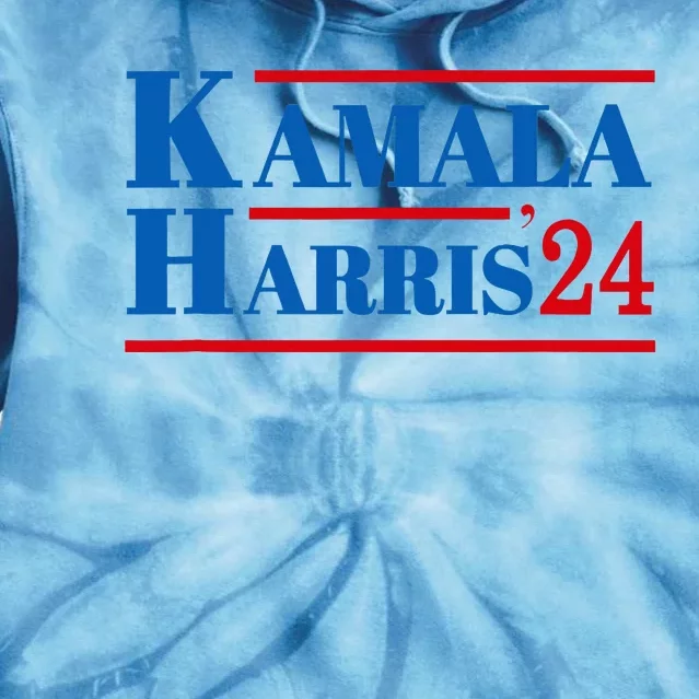 Harris 2024 Kamala Harris 2024 Elections American Flag Tie Dye Hoodie