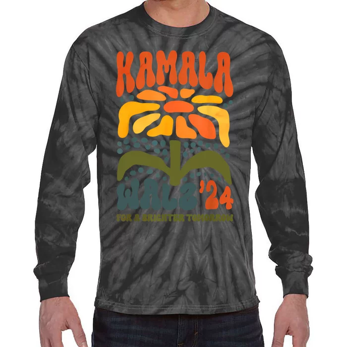 Harriswaltz 2024 Kamalaharris Timwaltz 2024 Tie-Dye Long Sleeve Shirt