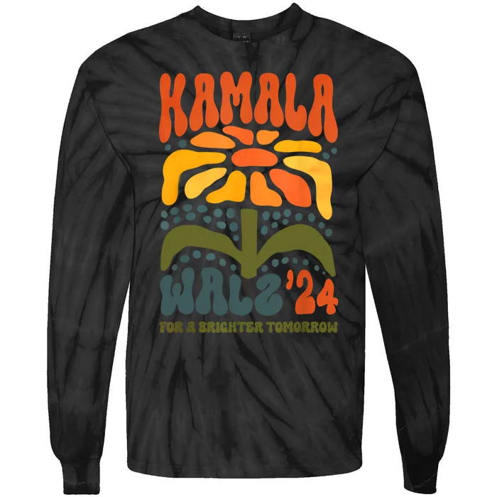 Harriswaltz 2024 Kamalaharris Timwaltz 2024 Tie-Dye Long Sleeve Shirt