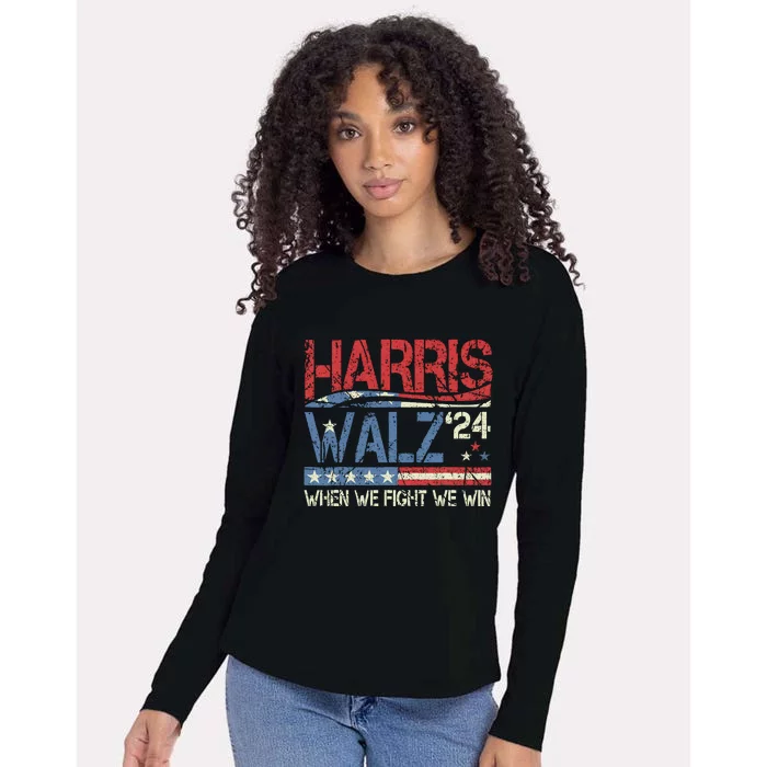 Harriswaltz 2024 Kamalaharris Timwaltz 2024 Womens Cotton Relaxed Long Sleeve T-Shirt