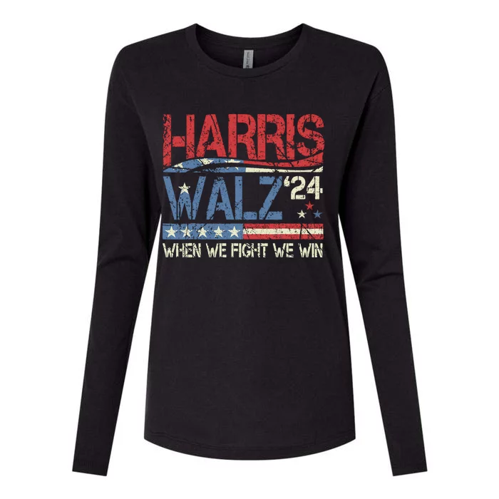 Harriswaltz 2024 Kamalaharris Timwaltz 2024 Womens Cotton Relaxed Long Sleeve T-Shirt