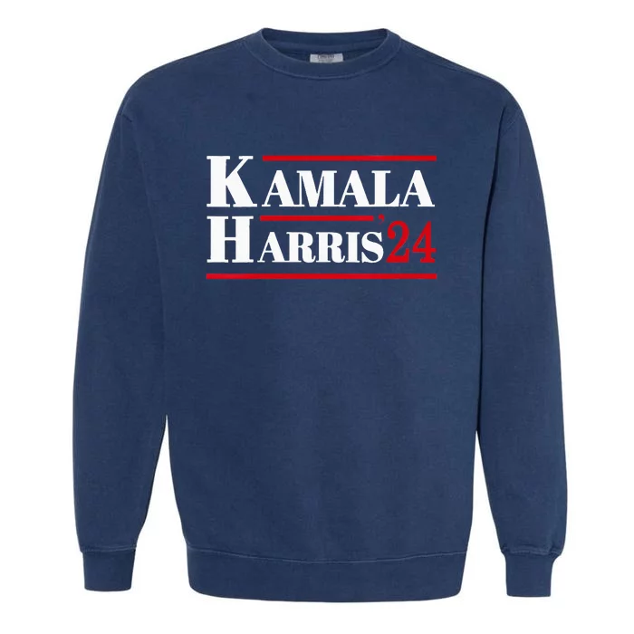 Harris 2024 Kamala Harris 2024 Elections American Flag Garment-Dyed Sweatshirt