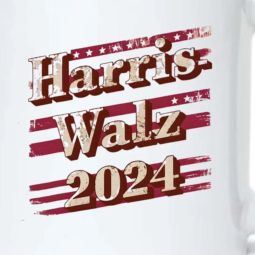 Harriswalz 2024 Kamala Harris And Tim Walz Supporters Black Color Changing Mug