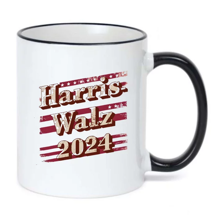 Harriswalz 2024 Kamala Harris And Tim Walz Supporters Black Color Changing Mug