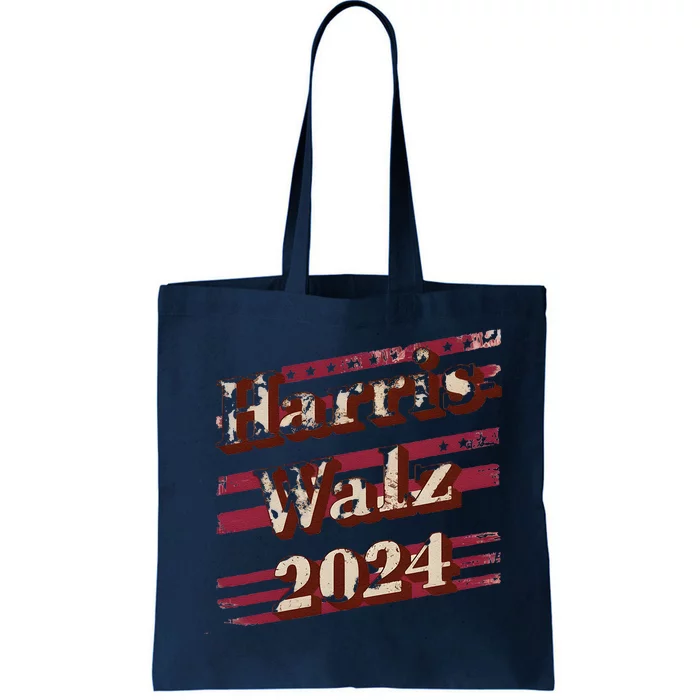 Harriswalz 2024 Kamala Harris And Tim Walz Supporters Tote Bag