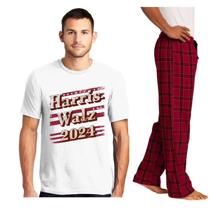 Harriswalz 2024 Kamala Harris And Tim Walz Supporters Pajama Set