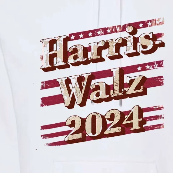 Harriswalz 2024 Kamala Harris And Tim Walz Supporters Premium Hoodie