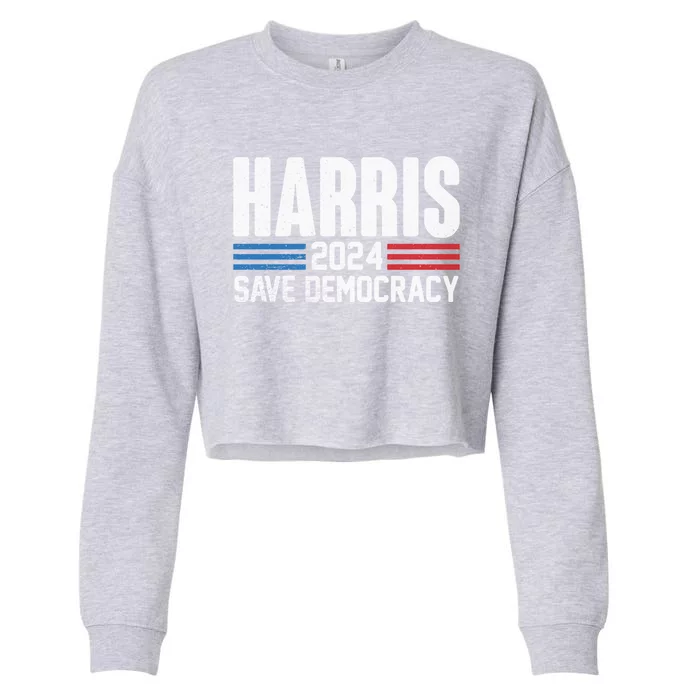 Harris 2024 Kamala Harris 24 For The People I Am Speaking Cute Gift Cropped Pullover Crew