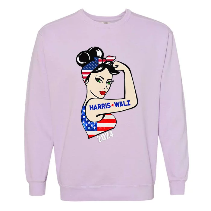 Harriswaltz 2024 Kamalaharris Timwaltz 2024 Garment-Dyed Sweatshirt