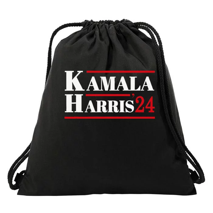 Harris 2024 Kamala Harris 2024 Elections American Flag Drawstring Bag