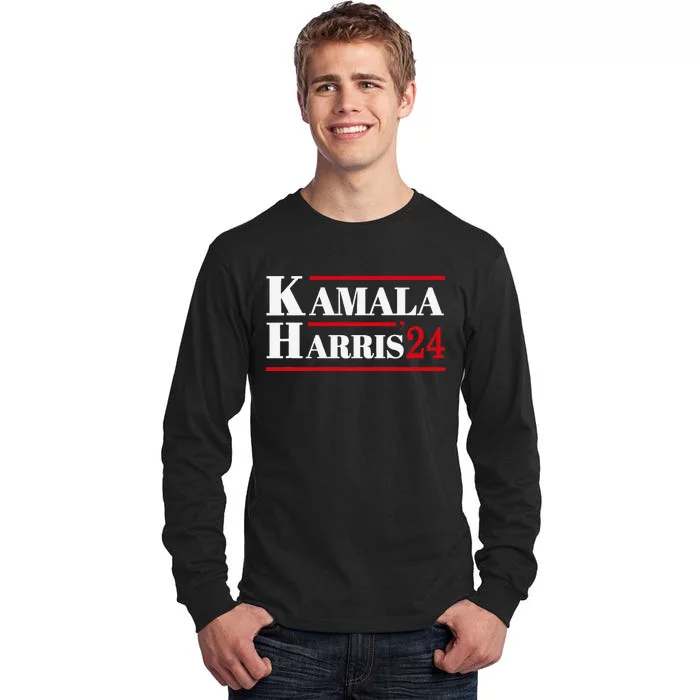 Harris 2024 Kamala Harris 2024 Elections American Flag Tall Long Sleeve T-Shirt