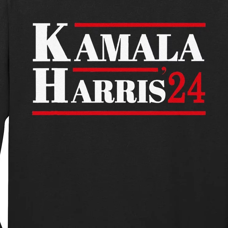 Harris 2024 Kamala Harris 2024 Elections American Flag Tall Long Sleeve T-Shirt