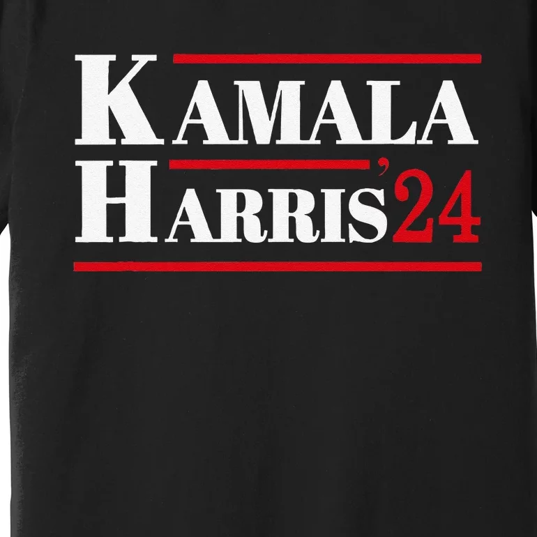 Harris 2024 Kamala Harris 2024 Elections American Flag Premium T-Shirt