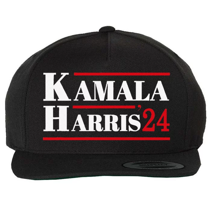 Harris 2024 Kamala Harris 2024 Elections American Flag Wool Snapback Cap