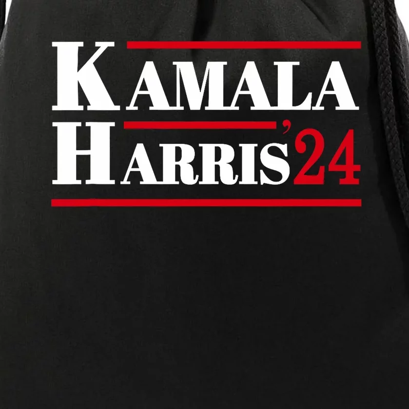 Harris 2024 Kamala Harris 2024 Elections American Flag Drawstring Bag