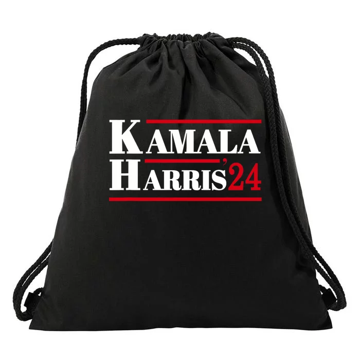 Harris 2024 Kamala Harris 2024 Elections American Flag Drawstring Bag