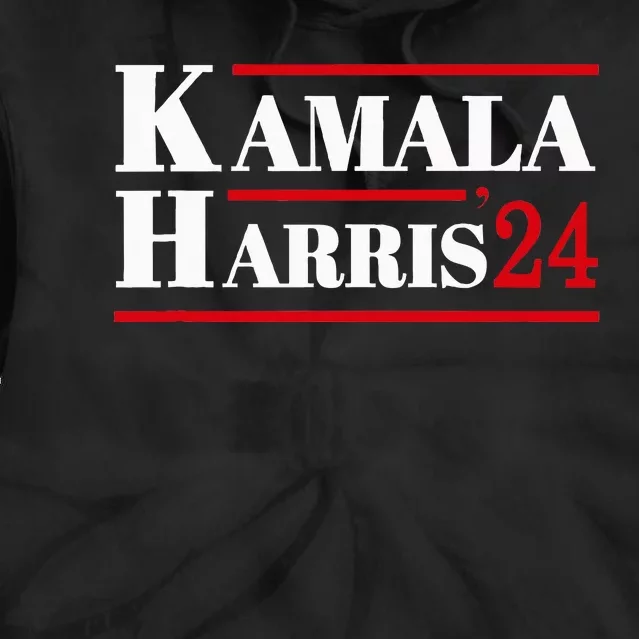 Harris 2024 Kamala Harris 2024 Elections American Flag Tie Dye Hoodie