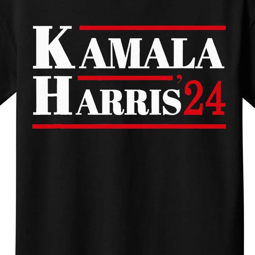 Harris 2024 Kamala Harris 2024 Elections American Flag Kids T-Shirt