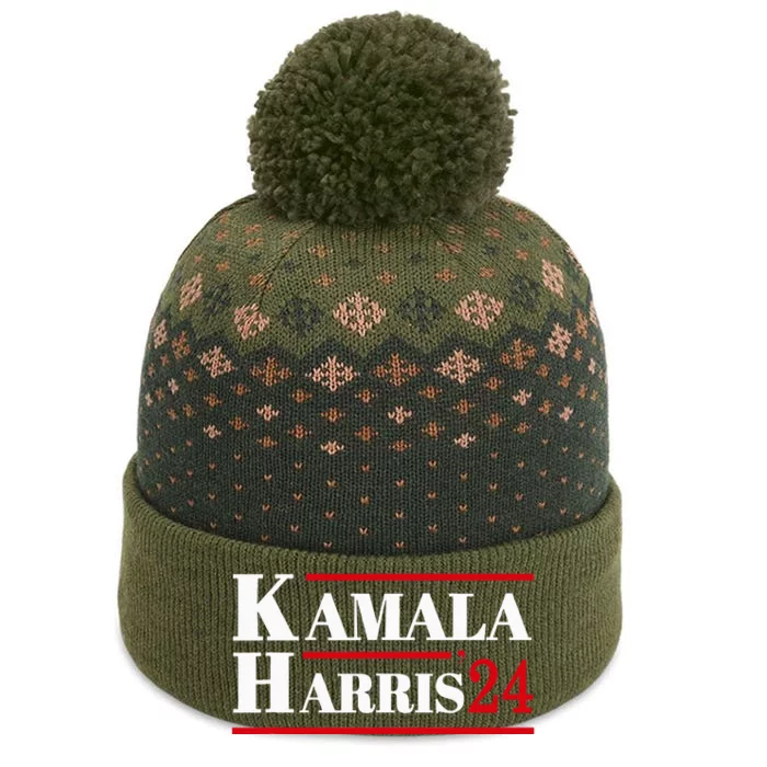 Harris 2024 Kamala Harris 2024 Elections American Flag The Baniff Cuffed Pom Beanie