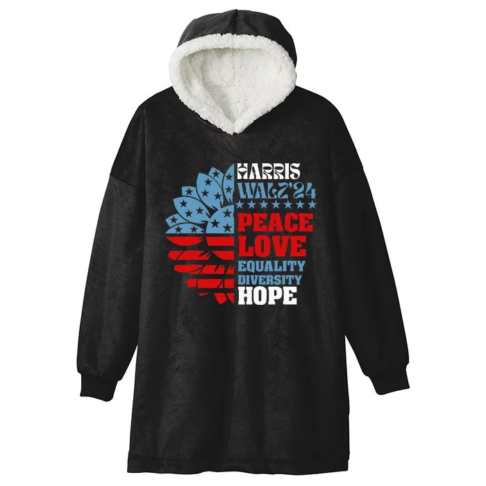 Harriswaltz 2024 Kamalaharris Timwaltz 2024 Hooded Wearable Blanket