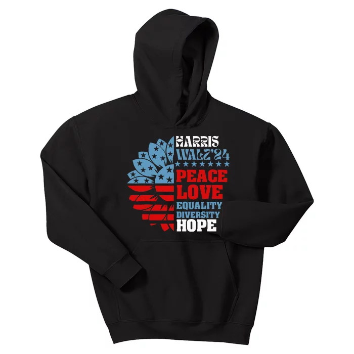 Harriswaltz 2024 Kamalaharris Timwaltz 2024 Kids Hoodie