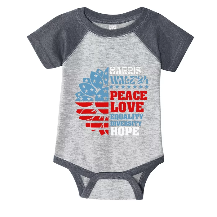 Harriswaltz 2024 Kamalaharris Timwaltz 2024 Infant Baby Jersey Bodysuit