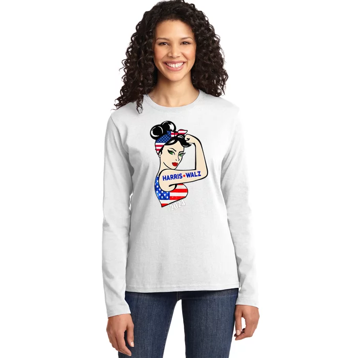 Harriswaltz 2024 Kamalaharris Timwaltz 2024 Ladies Long Sleeve Shirt