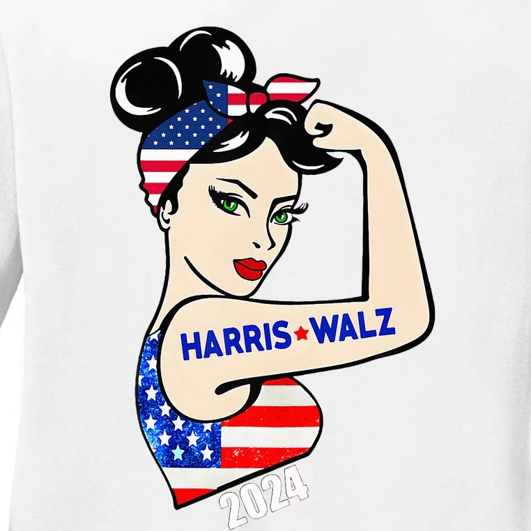 Harriswaltz 2024 Kamalaharris Timwaltz 2024 Ladies Long Sleeve Shirt