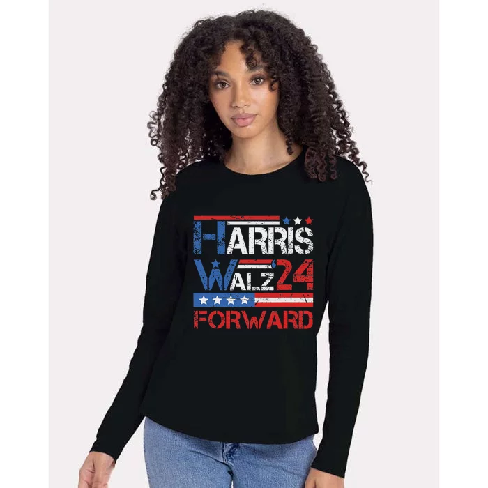 Harriswaltz 2024 Kamalaharris Timwaltz 2024 Womens Cotton Relaxed Long Sleeve T-Shirt