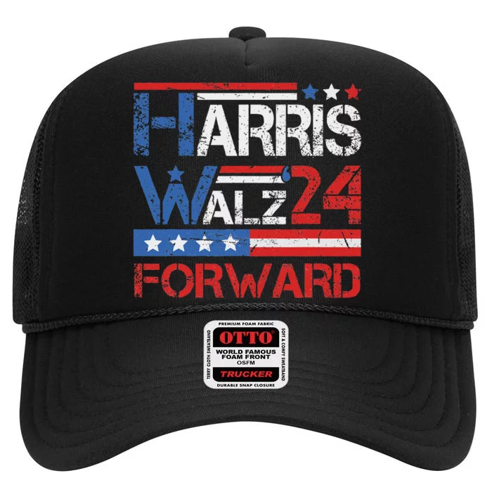 Harriswaltz 2024 Kamalaharris Timwaltz 2024 High Crown Mesh Trucker Hat