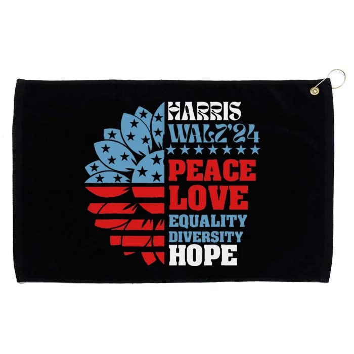 Harriswaltz 2024 Kamalaharris Timwaltz 2024 Grommeted Golf Towel