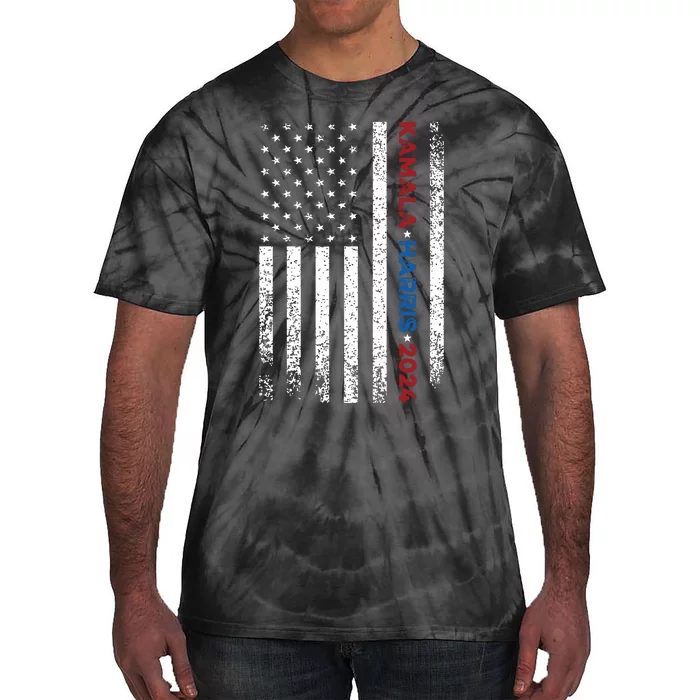 Harris 2024 Kamala Harris 2024 Elections American Flag Tie-Dye T-Shirt