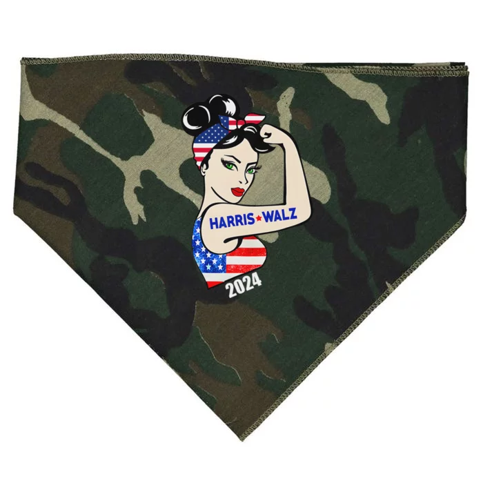 Harriswaltz 2024 Kamalaharris Timwaltz 2024 USA-Made Doggie Bandana