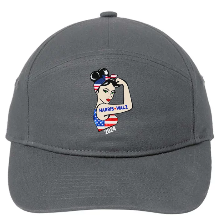 Harriswaltz 2024 Kamalaharris Timwaltz 2024 7-Panel Snapback Hat