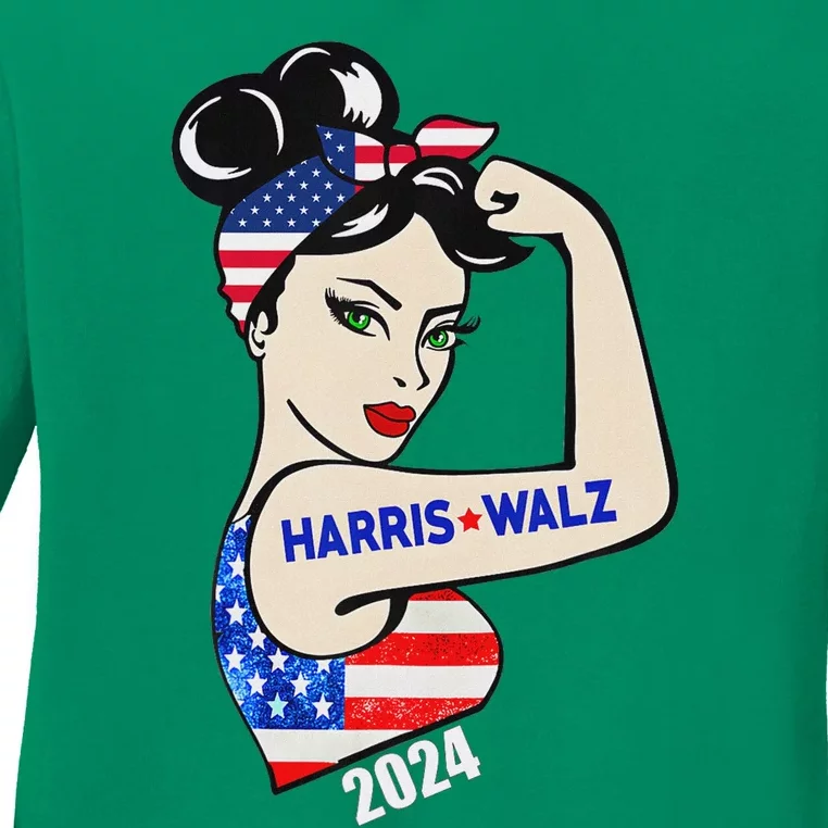 Harriswaltz 2024 Kamalaharris Timwaltz 2024 Ladies Long Sleeve Shirt