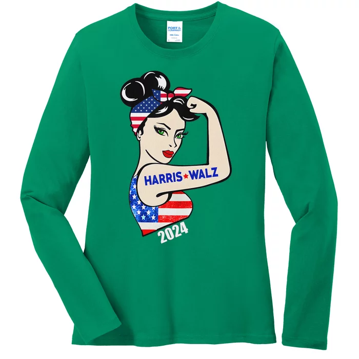 Harriswaltz 2024 Kamalaharris Timwaltz 2024 Ladies Long Sleeve Shirt