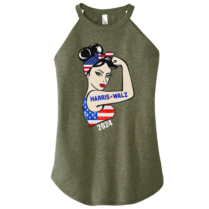 Harriswaltz 2024 Kamalaharris Timwaltz 2024 Women’s Perfect Tri Rocker Tank