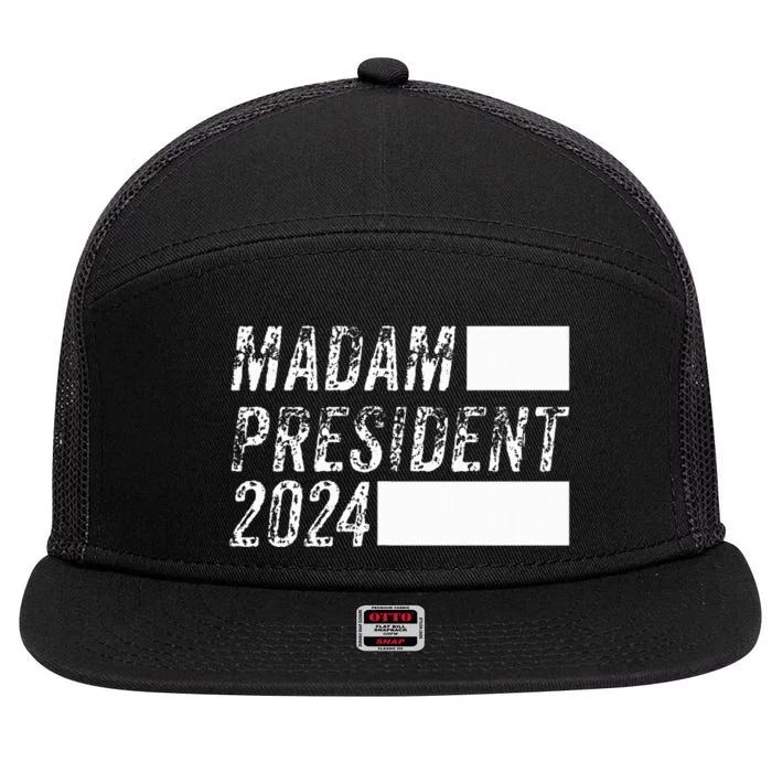 Harris 2024 Kamala For President Sneakers Meme 7 Panel Mesh Trucker Snapback Hat