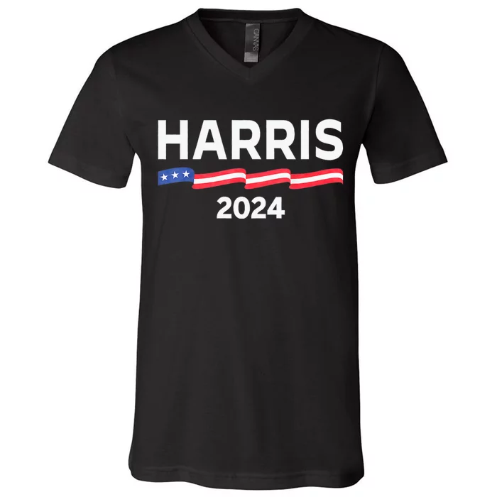 Harriswaltz 2024 Kamala Harris Tim Waltz 2024 V-Neck T-Shirt