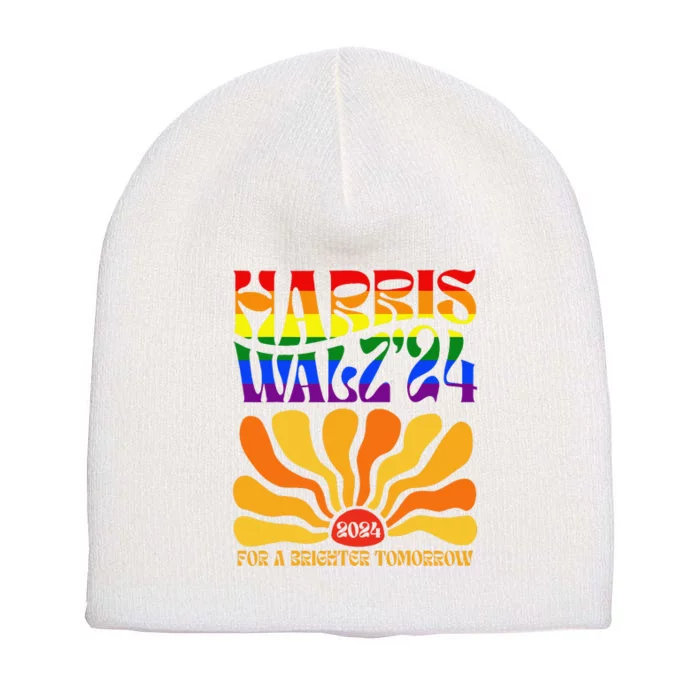 Harriswaltz 2024 Kamalaharris Timwaltz 2024 Short Acrylic Beanie