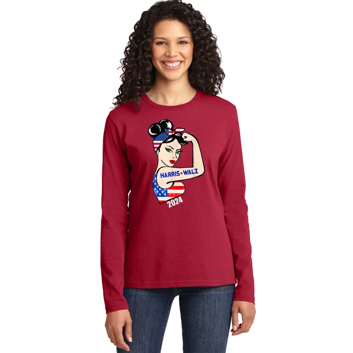 Harriswaltz 2024 Kamalaharris Timwaltz 2024 Ladies Long Sleeve Shirt