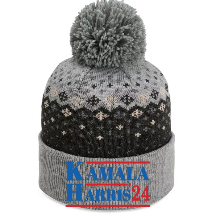 Harris 2024 Kamala Harris 2024 Elections American Flag The Baniff Cuffed Pom Beanie