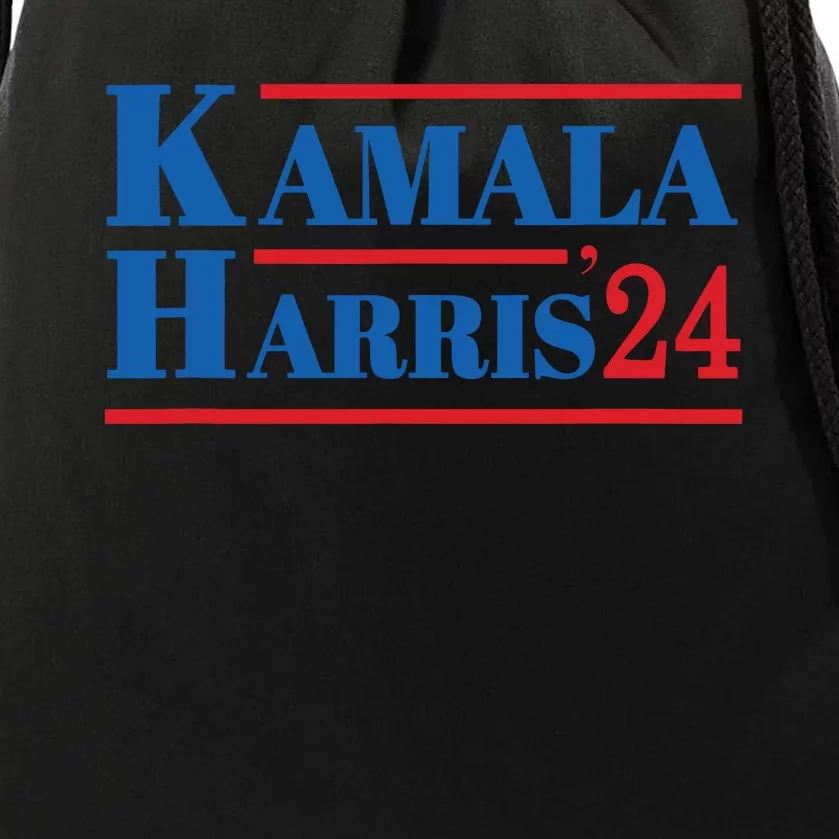 Harris 2024 Kamala Harris 2024 Elections American Flag Drawstring Bag