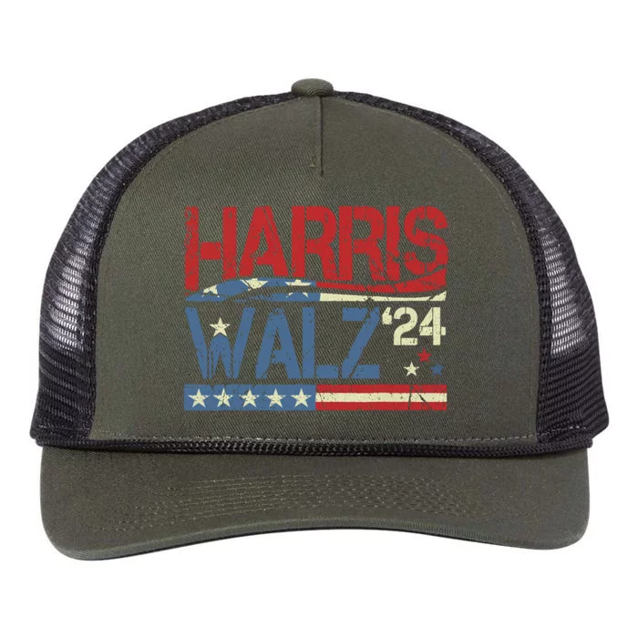 Harriswaltz 2024 Kamalaharris Timwaltz 2024 Retro Rope Trucker Hat Cap